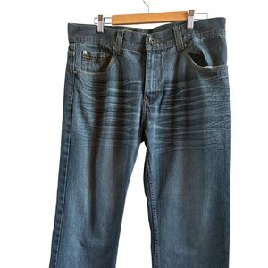 Men’s Blue Gear Denim Jeans‎ Size 34 X 30 Decorative Pockets